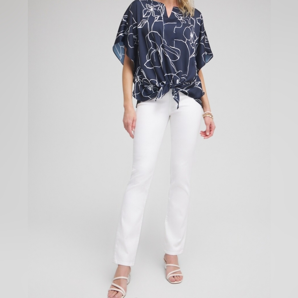 White Fabulously Slimmimg By Chico's Jeans (Size 0) Women's Size 4